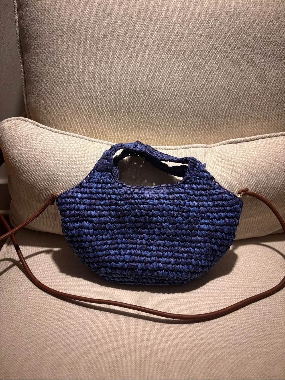 J. Crew Navy Blue Woven Purse